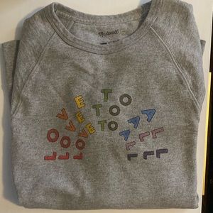 Madewell x Human Rights Campaign- Love To All sweatshirt